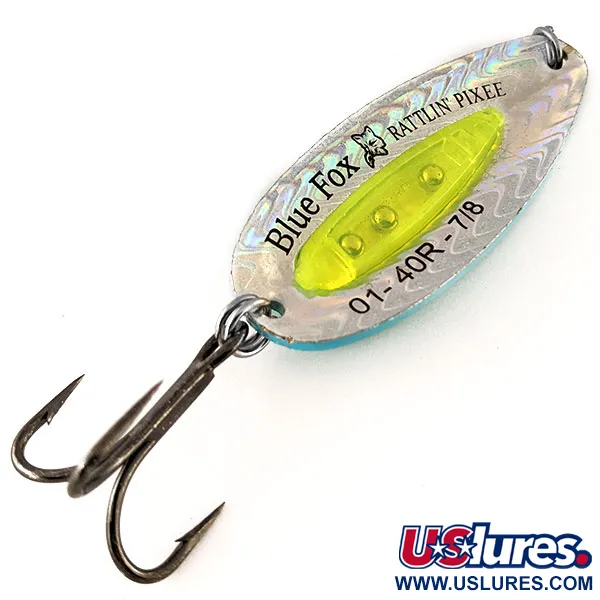 Blue Fox Rattlin Pixee Ondulante, Rainbow Herring / Yellow, 24g, #12336