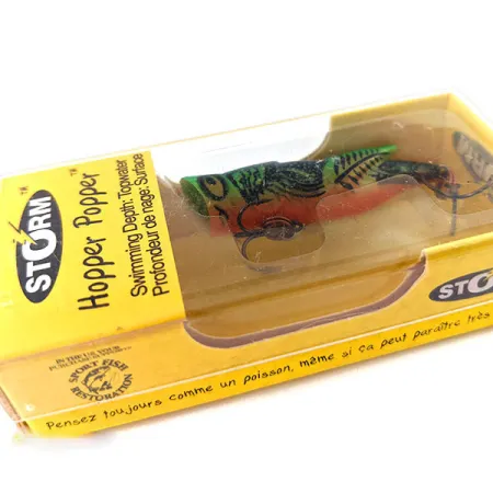 Storm Hopper Popper Esca Topwater, Fire Tiger, 2g, #HP04 520