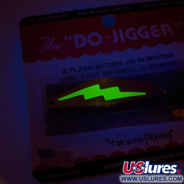 Bay de Noc Do-Jigger #3 UV, 9g, nickel/giallo UV, ondulante #20264