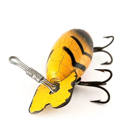 Bomber, 7g, Giallo e Nero, Esca Artificiale Vintage #12475