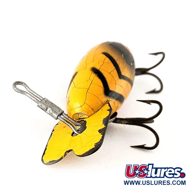 Bomber, 7g, Giallo e Nero, Esca Artificiale Vintage #12475