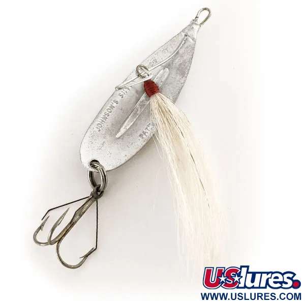 Johnson Silver Minnow Triple Hook Ondulante, Argento, 7g, Bucktail, #12489