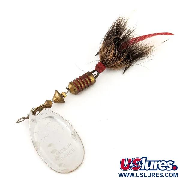 Mepps Aglia 3 Cucchiaino, Rosso/Bianco, 7,3g, Coda di scoiattolo, #12551