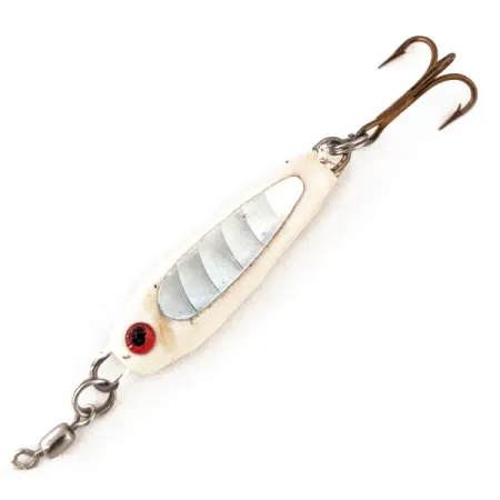 Bubba-Baits Zig Zag Spoon, 8g Bianco, Jigging Spoon #12573