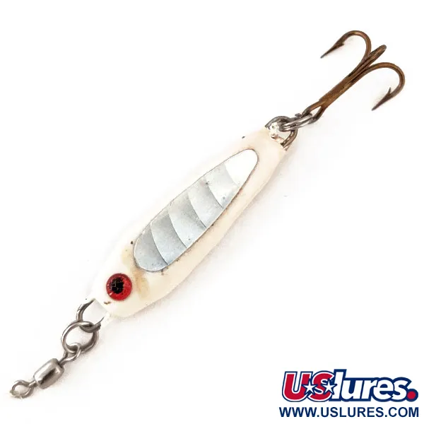 Bubba-Baits Zig Zag Spoon, 8g Bianco, Jigging Spoon #12573