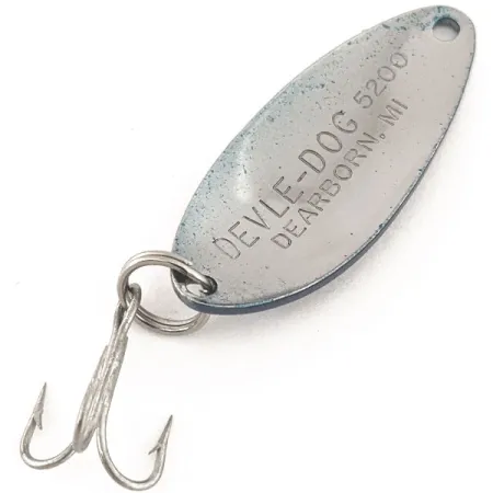 Dardevle Devle Dog 5200 Ondulante, Nichel / Blu, 7g, Vintage, #12652
