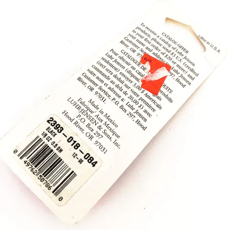 Luhr Jensen Hot Tail Cucchiaino, Nero, 3.5g, Instant-Spin, #12676