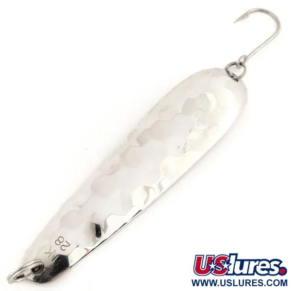 Len Thompson Northern King NK28 Ondulante, Argento, 14g, Martellato, #12691