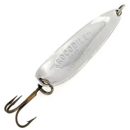 Luhr Jensen Krocodile Die #5 Ondulante, Nickel / Verde, 28g, #12693