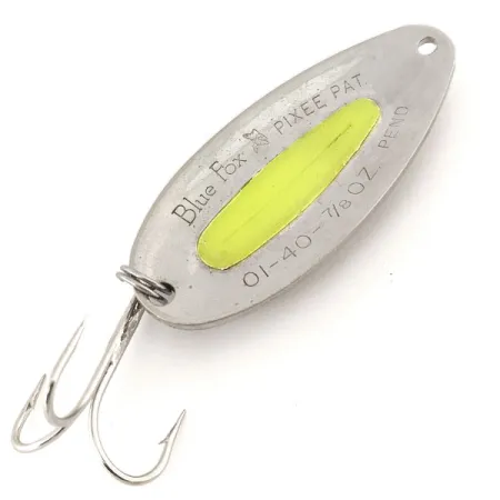 Blue Fox Pixee UV Ondulante, Nichel martellato/Giallo, 24g, UV, #12701