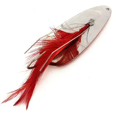 Ondulante Eppinger Weedless Dardevle Dardevlet, Rosso/Bianco, 21g, #12702