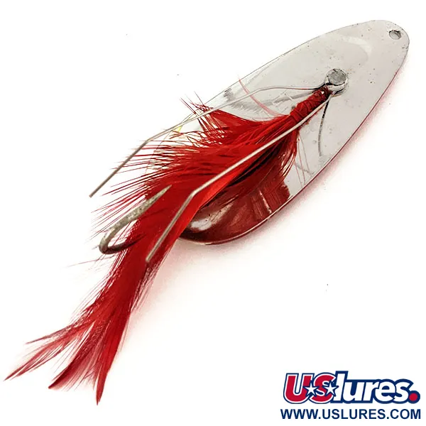 Ondulante Eppinger Weedless Dardevle Dardevlet, Rosso/Bianco, 21g, #12702