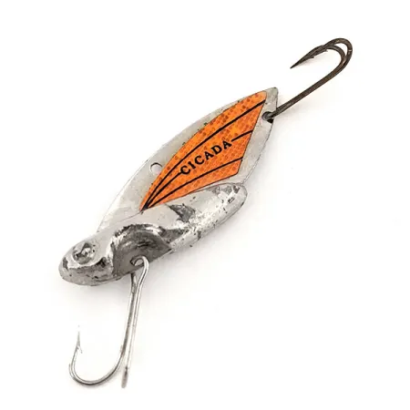 Reef Runner Cicada Blade Bait, Nichel/Arancio, 11g, Made in USA, #12811