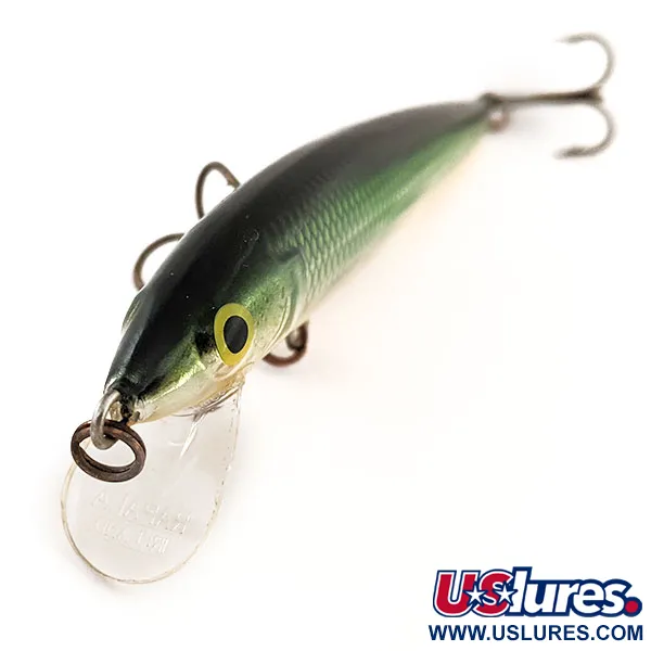 Rapala Husky Jerk 10 Artificiale, Argento-Verde-Oro, 10g, Suspending, #12839