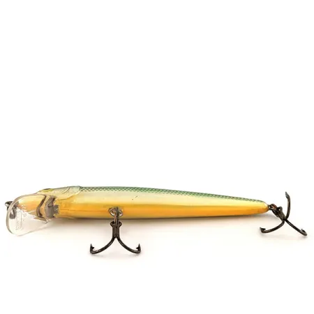 Rapala Husky Jerk 10 Artificiale, Argento-Verde-Oro, 10g, Suspending, #12839