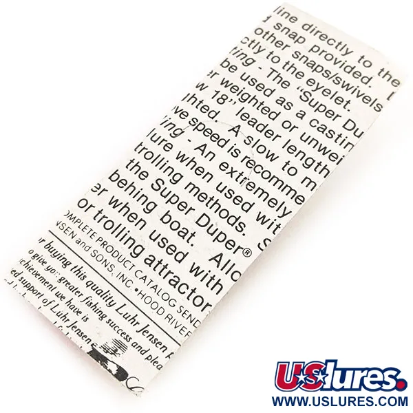 Luhr Jensen Super-Duper 503 Ondulante, Marrone/Rosso, 4.3g, #12843