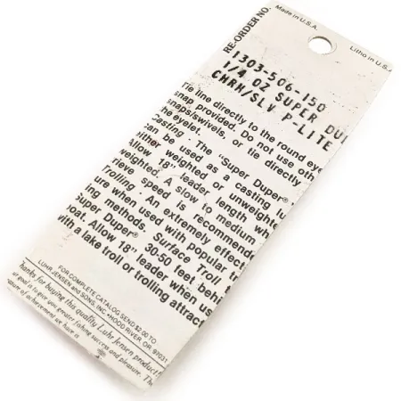 Luhr Jensen Super-Duper 506 Ondulante, Nichel/Rosso, 7g, Retrò, #12846