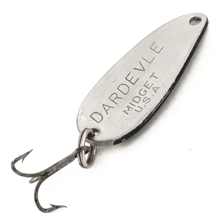 Eppinger Dardevle Midget, 6g, Nero / Bianco / Nichel, Cucchiaino Ondulante #12850