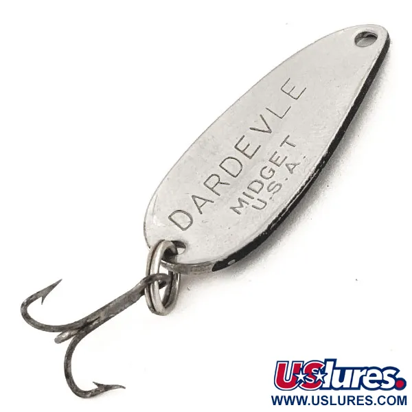 Eppinger Dardevle Midget, 6g, Nero / Bianco / Nichel, Cucchiaino Ondulante #12850