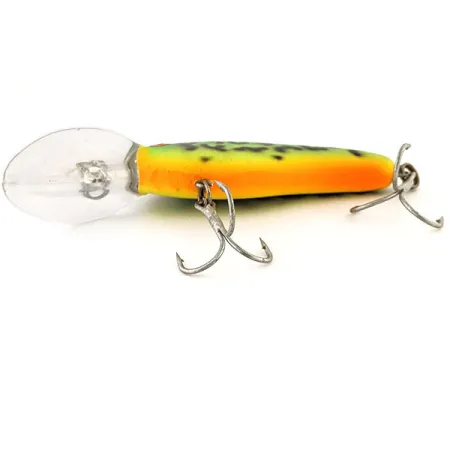 Bomber Fat Free Shad UV Crankbait, Fire Tiger, 10g, Finitura UV, #12876