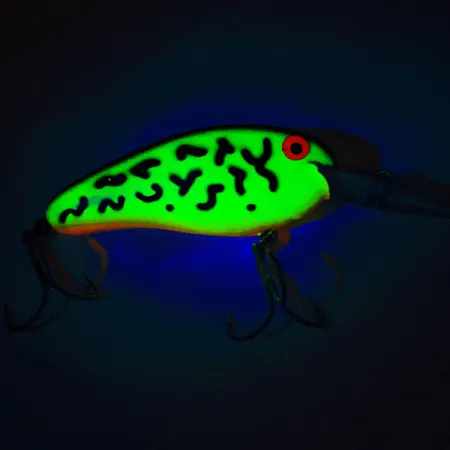 Bomber Fat Free Shad UV Crankbait, Fire Tiger, 10g, Finitura UV, #12876