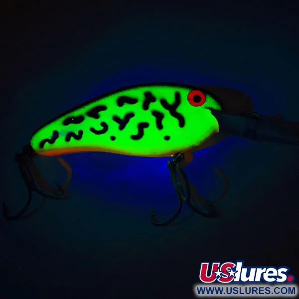 Bomber Fat Free Shad UV Crankbait, Fire Tiger, 10g, Finitura UV, #12876