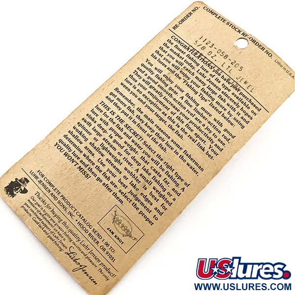 Luhr Jensen Little Jewel Ondulante, Giallo / Rosso, 18g, Vintage, #12908