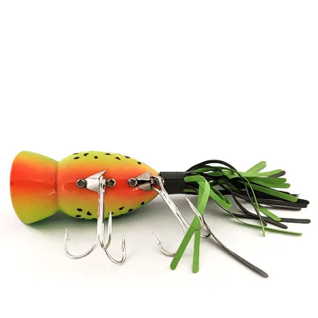 Fred Arbogast Hula Popper Esca Topwater, Fire Tiger, 14g, #12918