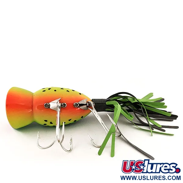 Fred Arbogast Hula Popper Esca Topwater, Fire Tiger, 14g, #12918