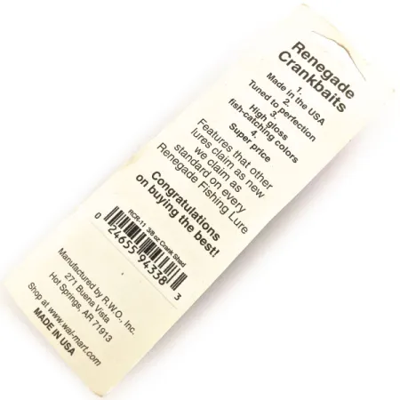 Renegade Crank Shad Crankbait, Verde Scuro Oro, 11g, Rattle, #12933