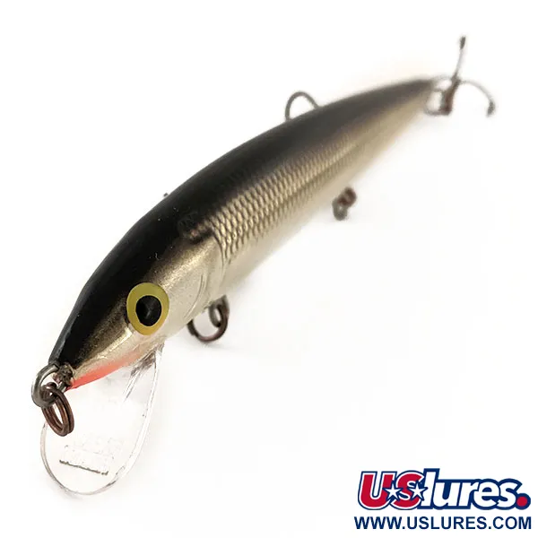 Rapala Husky Jerk 12 Minnow, Argento/Nero, 13g, Rattling, #12946