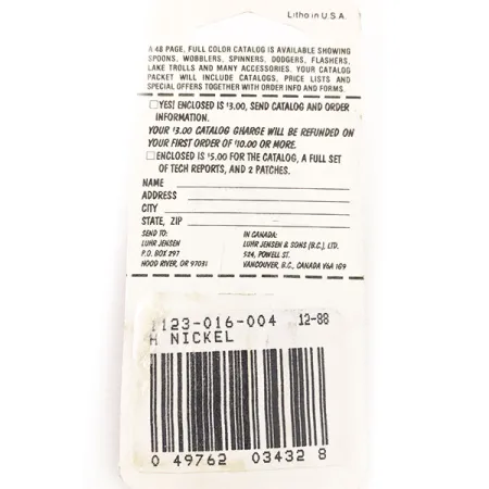 Luhr Jensen Lil' Kroc, Nichel martellato, 4.5g, Ondulante, #12964