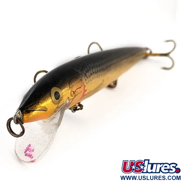 Rapala Husky Floating 13 Artificiale, Oro, 9g, Legno di Balsa, #12999