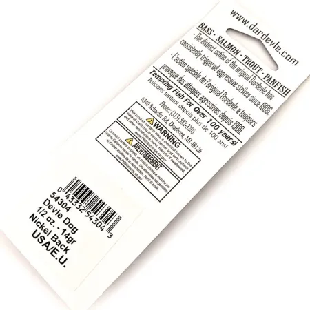 Eppinger Dardevle Devle Dog Glow Cucchiaino, Rosso-Arancio, 14g, #13013