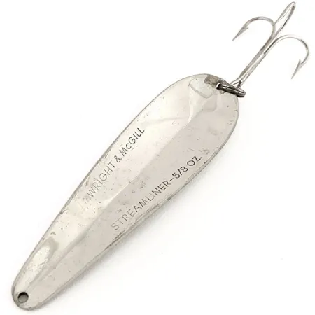 Wright & McGill Streamliner Ondulante, Nickel/Grigio, 18g, Vintage, #13030