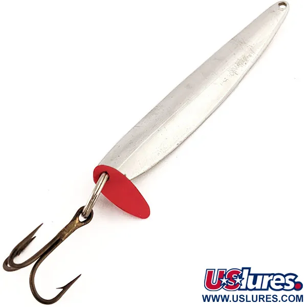 Bay de Noc Swedish Pimple #9 Spoon, Nichel, 40g, Ancoretta Mustad, #13034