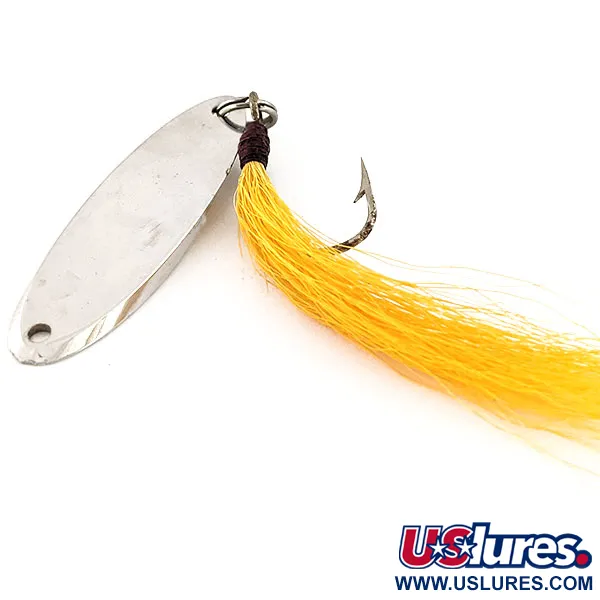 Ondulante Acme Kastmaster, Nichel, 21g, Bucktail Giallo, #13039