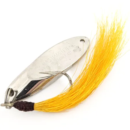 Ondulante Acme Kastmaster, Nichel, 21g, Bucktail Giallo, #13039