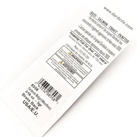 Eppinger Weedless Dardevle Midget UV, Fire Tiger / Ottone, 6g, #13052