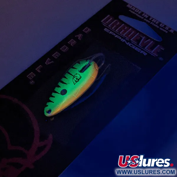 Eppinger Weedless Dardevle Midget UV, Fire Tiger / Ottone, 6g, #13052