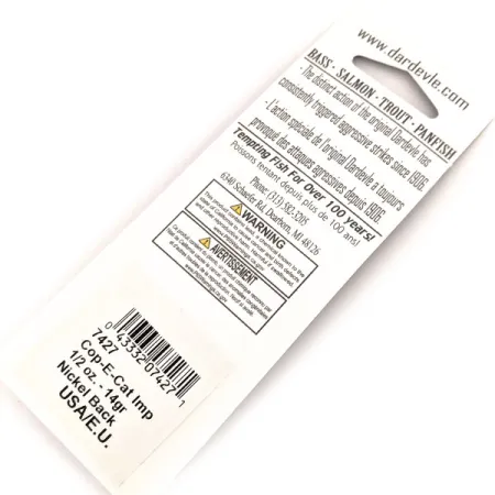 Eppinger Dardevle Cop-E-Cat 7400 Ondulante, Arancione/Rosso, 14g, #13056