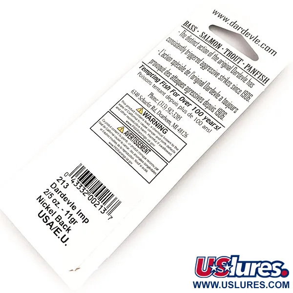 Eppinger Dardevle Imp Ondulante, Frog, 11g, Nickel Back, #24484