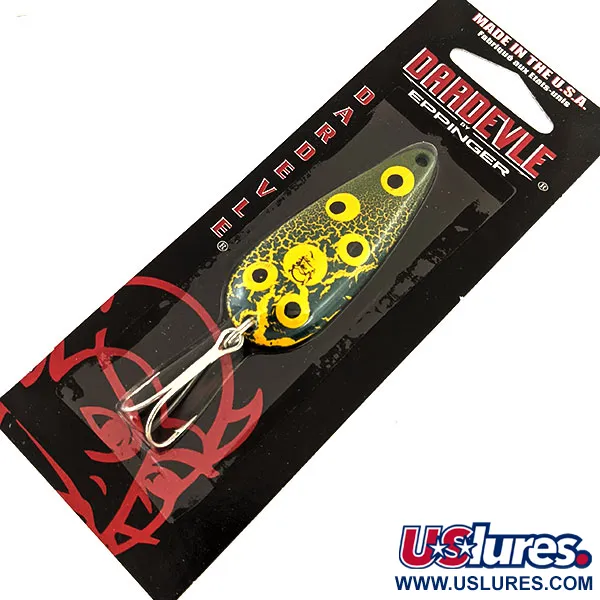 Eppinger Dardevle Imp Ondulante, Frog, 11g, Nickel Back, #24484