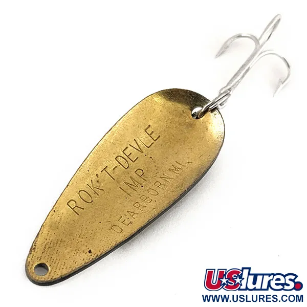 Dardevle Rok't Imp Cucchiaino, Nero/Bianco/Ottone, 21g, Ottone, #13066