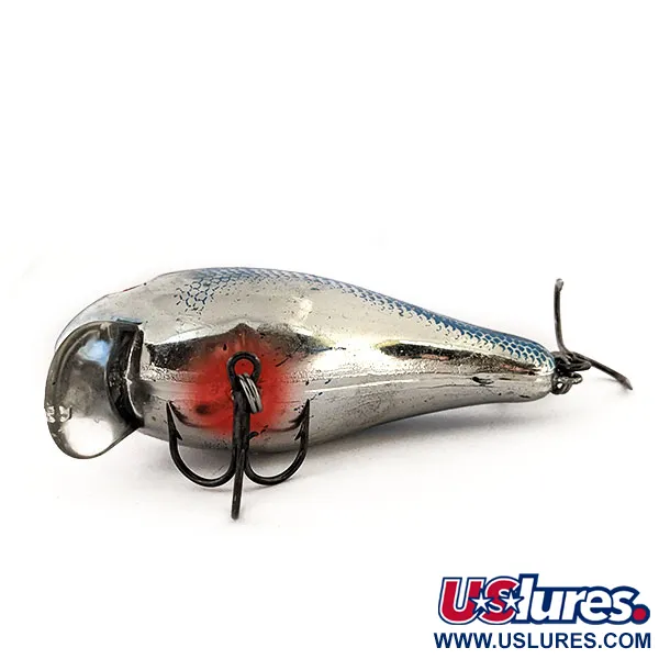 Mann's 1 minus Crankbait, Nickel Blue Back, 28g, Rattling, #13084