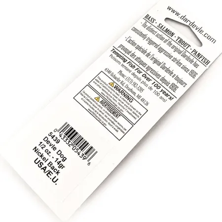 Eppinger Dardevle Devle Dog UV Ondulante, Sgombro, 14g, UV, #13091