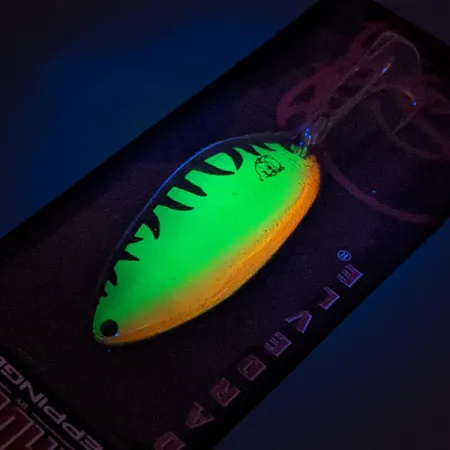 Ondulante Eppinger Dardevle Devle Dog UV, Fire Tiger, 14g, UV, #13092