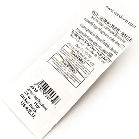 Eppinger Weedless Dardevle Imp UV Ondulante, 39 Sgombro/Nickel, 11g, #13095