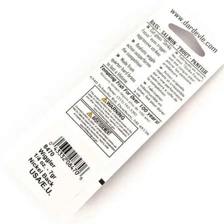 Eppinger Red Eye Wiggler UV Cucchiaino, Electric Lime/Nickel, 7g, #13097