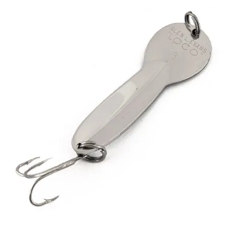 Glen Evans Loco 3 Ondulante, Nickel / Blu, 17g, Inserto Prisma, #13100